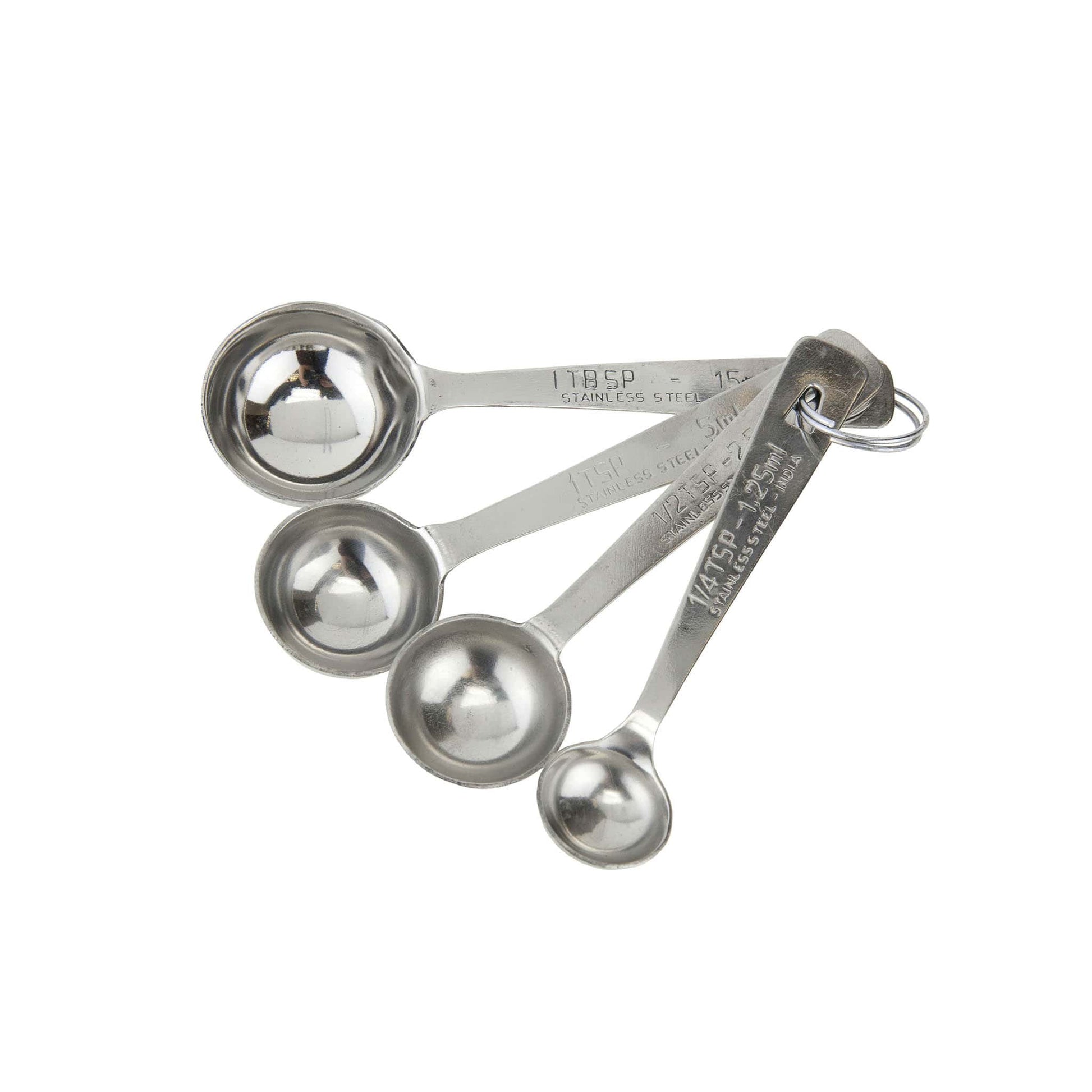 Apollo Housewares Measuring Spoons Stainless Steel Set of 4 9823
