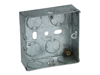 Axiom Metal Socket Box 25mm Pack of 10