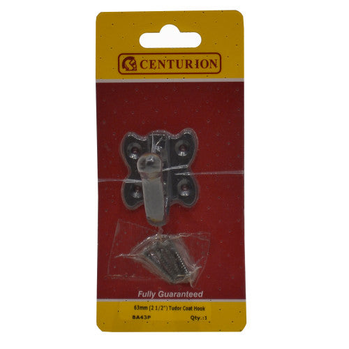 Centurion Tudor Coat Hook 63mm (2.5in) BA43P