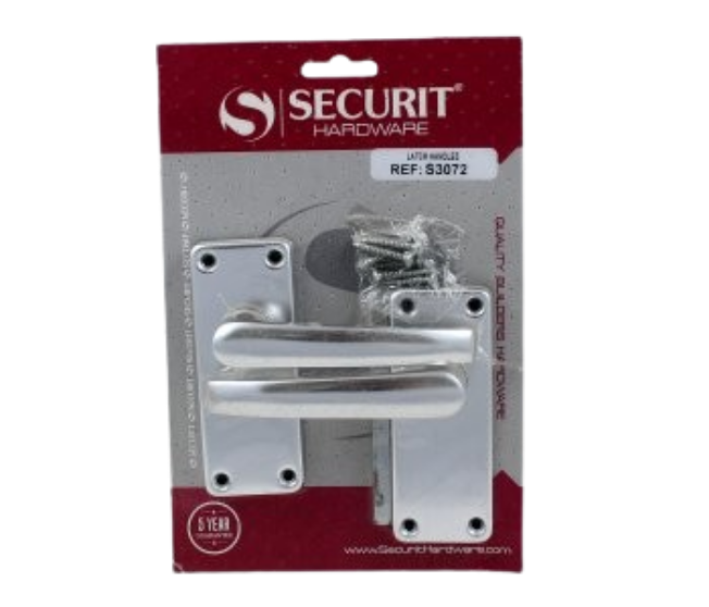 Securit Latch Furniture Bright Aluminium 85mm S3072