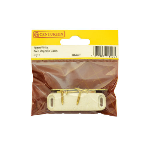 Centurion CA04P 70mm White Twin Magnetic Catch