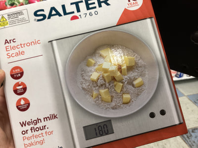 Salter Arc Electronic Kitchen Scale Stainless Steel 1087SSDRCEU1