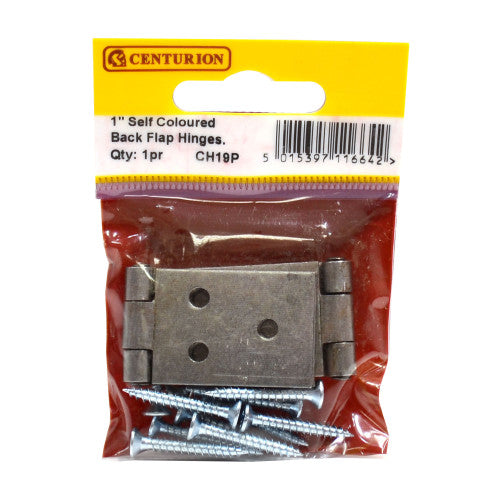 Centurion SC Steel Backflap Hinge 25mm 1" Pair CH19P