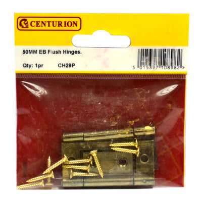 Centurion 50mm EB Flush Hinges 1 Pair CH29P