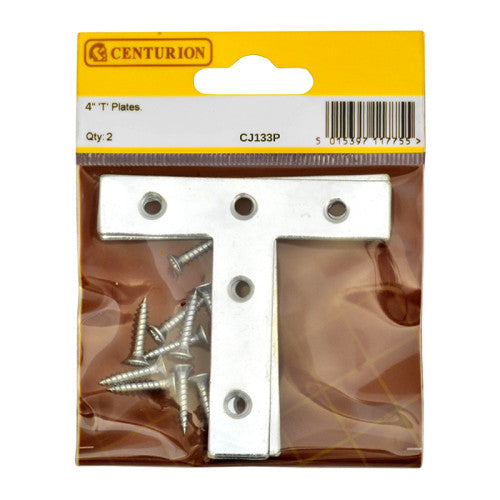 Centurion ZP Tee Plate 100mm 4 Inch Pack of 2 CJ133P