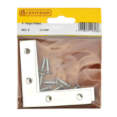 Centurion 100mm ZP Angle Plate Pack 2 CJ134P