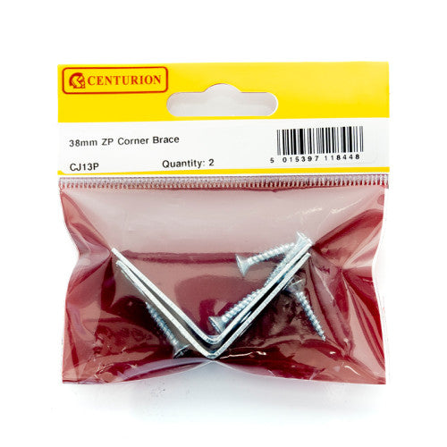 Centurion 38mm ZP Corner Brace Pack 2 CJ13P