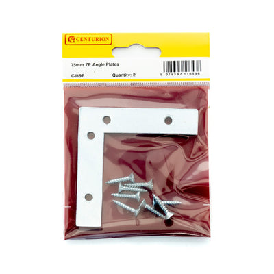 Centurion 75mm ZP Angle Plate Pack of 2 CJ19P
