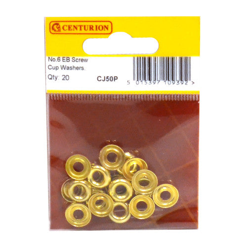 No 6 EB Screw Cup Washers (Pack of 20)