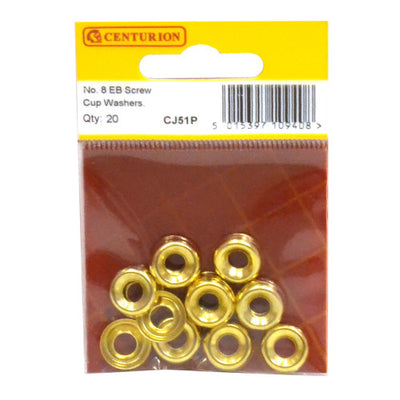Centurion CJ51P No 8 EB Screw Cup Washers Pack of 20