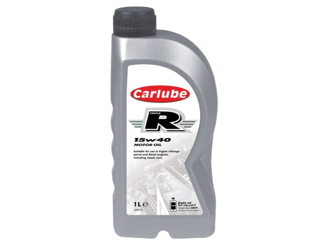 Carlube Triple R 15W-40 High Mileage Oil 1L