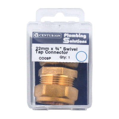 Centurion Compression Straight Tap Connector 22mm 3/4" CO09P
