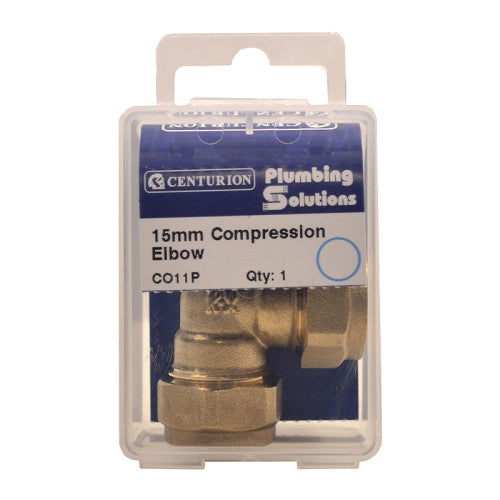 Centurion 15mm Brass Compression Elbow CO11P