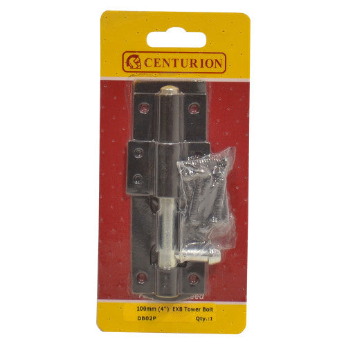 Centurion Tower Bolt Black 100mm DB02P