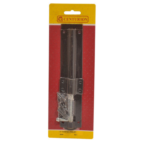 Tower Bolts, Black, 200mm   Code: DB04P