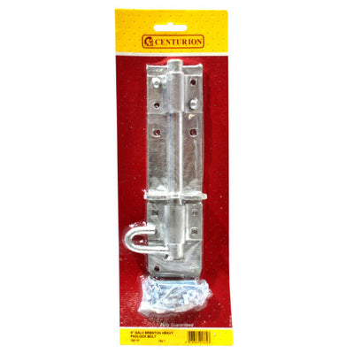 Brenton Padlock Bolt 200mm 8" Galvanised 2A Pattern DB39P