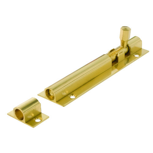 Centurion 100mm x 25mm Brassed Straight Barrel Bolt DB20L