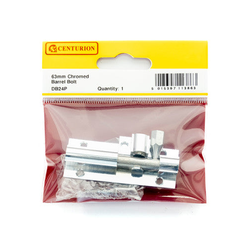 63mm x 25mm (1") CP Straight Barrel Bolt