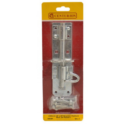 Centurion 150mm (6 inch) ZP Brenton Padlock Bolt 2A DB38P