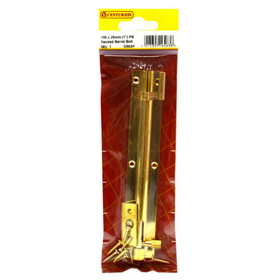 Centurion DB65P 150mm x 25mm PB Wide Necked Barrel Bolt