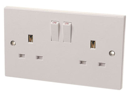 Lyvia 2 Gang Switch Socket 13 Amp 4409NB