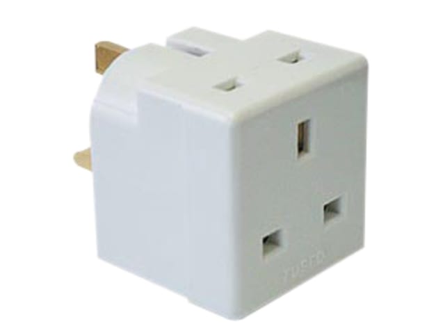 Lyvia 2 Way Adaptor 13 Amp White 5685NB