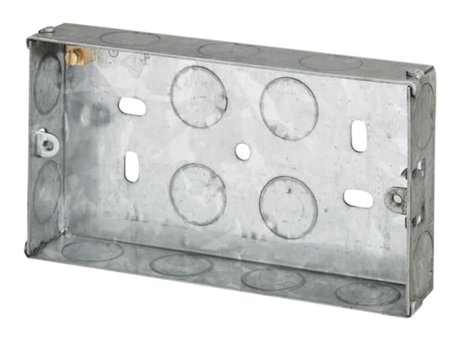 Lyvia 2 Gang Metal Box 25mm 8845NB