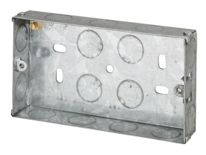 Lyvia 2 Gang Metal Box 25mm 8845NB