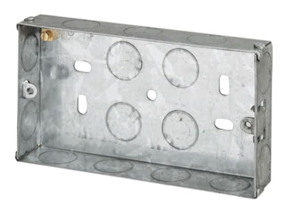 Lyvia 2 Gang Metal Box 25mm 8845NB