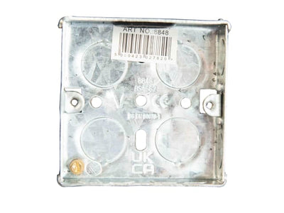 Metal Back Box 1-Gang 16mm