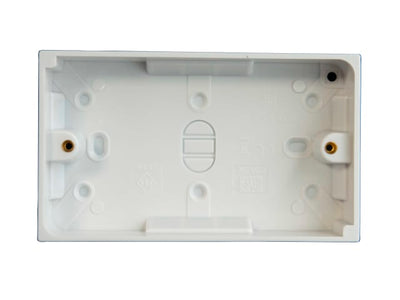Dencon Pattress Box 2-Gang 25mm 8908NB