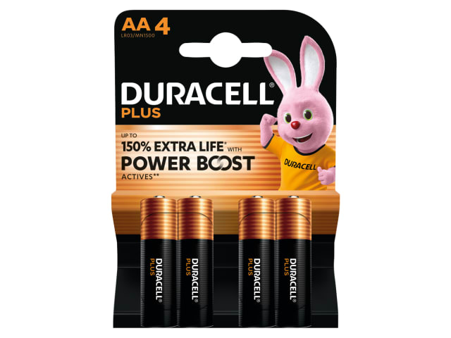 Duracell Plus Power Boost AA Batteries Pack 4