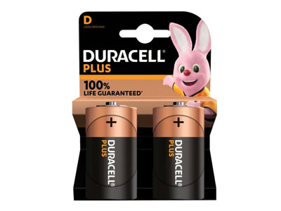 Duracell Plus Power D Batteries x 2 S18714