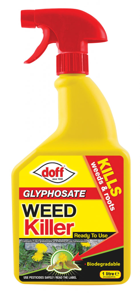 Doff Knockdown Advanced Weedkiller Spray Ready to Use 1L