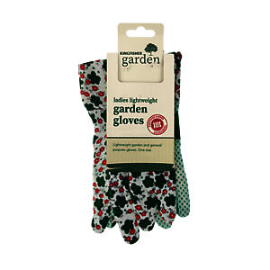 Kingfisher Ladies Lightweight Garden Gloves Polka Dot 917