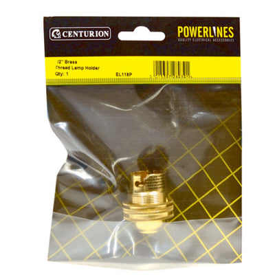 Centurion Brass Thread Lamp Holder 1/2 Inch