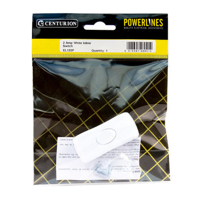 Centurion 2 Amp White Inline Switch EL122P