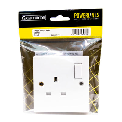 Status Switched Wall Socket 1 Gang 13 Amp S1G13AWS3