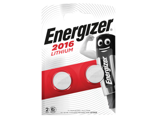 Energizer CR2016 Lithium Coin Battery x 2 S351