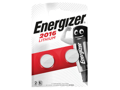 Energizer CR2016 Lithium Coin Battery x 2 S351