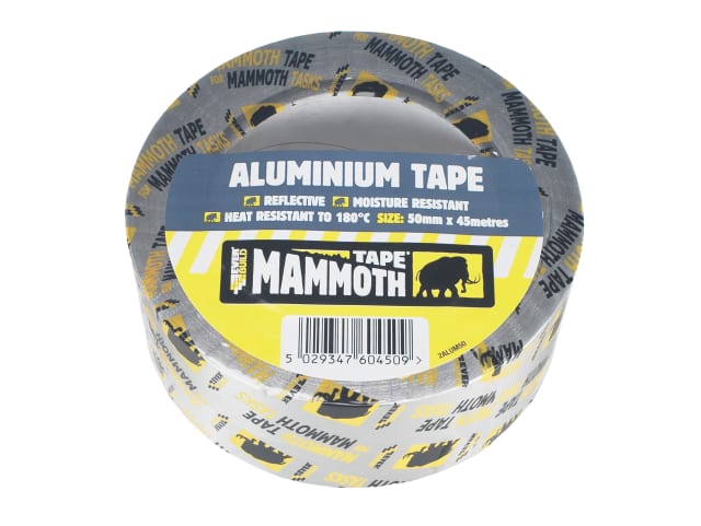Everbuild Aluminium Tape Silver 50mm x 45m