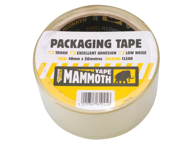 Everbuild Labelled Packing Tape Clear 48mm x 50m