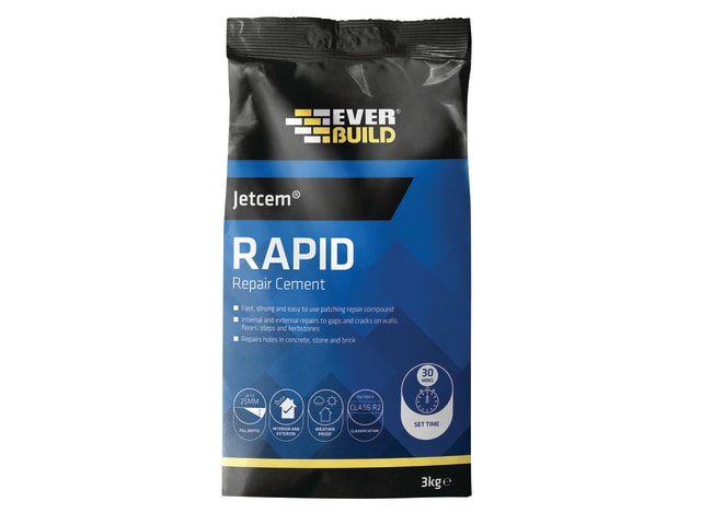 Everbuild Jetcem Rapid Set Cement 12kg (4 x 3kg Packs)