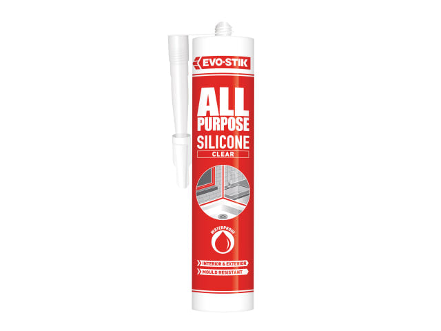 Evo-Stik All Purpose Silicone Sealant Clear C20