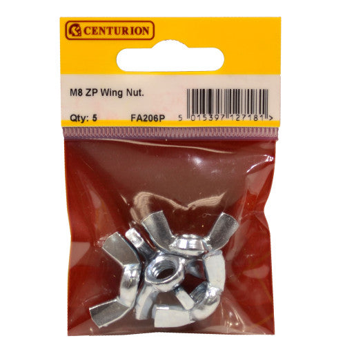 Centurion M8 ZP Wing Nuts Pack 5 FA206P