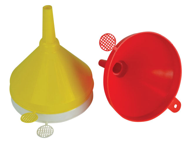 Faithfull Plastic Funnel 150mm Set 3 Piece
