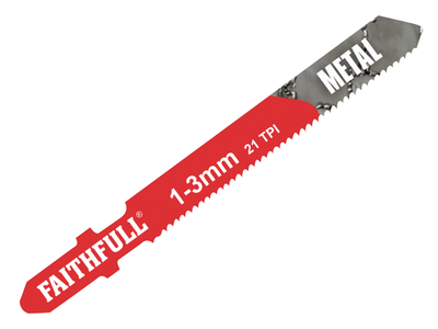 Faithfull HSS Metal Cutting Jigsaw Blades Pack of 5 T118A