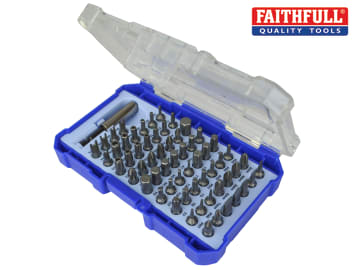Faithfull Screwdriver Bit Set 61 Piece FAISBSET61