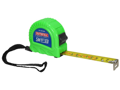 Faithfull Twin Lock Tape Measure 5m/16ft 19mm