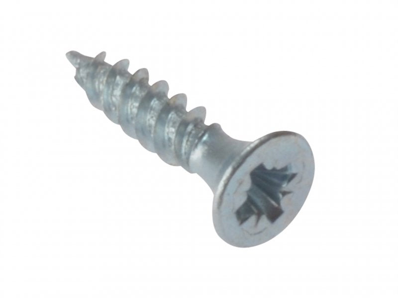 Pozi Countersunk Twin Thread Zinc Plated Screw 1.5in x 10 Box 200